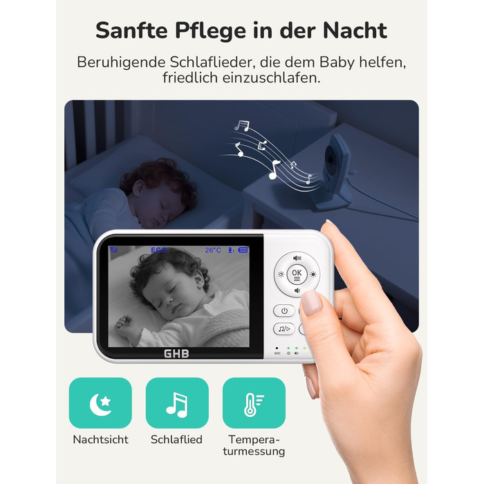 Відеоняня GHB з камерою та LCD-екраном 3.2