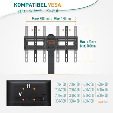 Підставка для телевізора ELIVED, 37-70