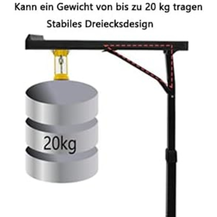 Складаний столик для ноутбука NICEME: регульована висота та кут нахилу, 43x43 см, чорний