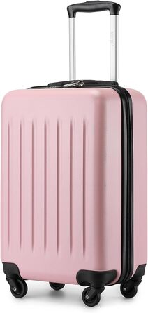 Валіза-тележка KONO 55 см, рожева, ABS, ручна поклажа