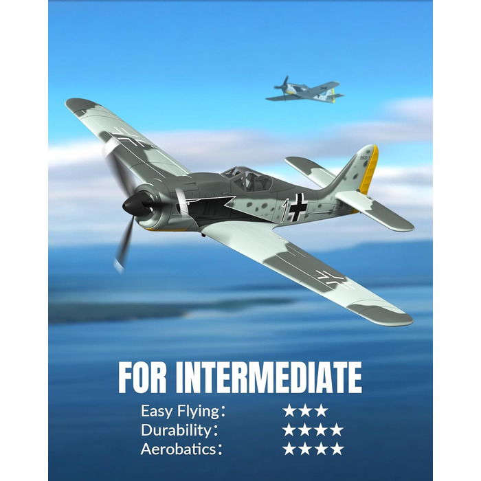 Літак на радіокеруванні VolantexRC 761-5 P-51 Mustang RTF (Готовий до польоту) з Xpilot стабілізацією, для початківців, 4-канальний