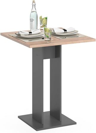 Стол журнальний Vicco Repose, 65x65 см, антрацит