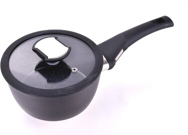 Каструля Berndes Balance Induction Enduro, 16 см, індукційна, з нержавіючої сталі, чорна