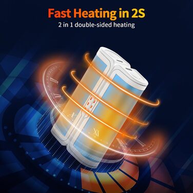 Електричні грілки для рук 2 шт. - USB перезаряджувані, 3 режими нагріву, для дітей та жінок (блакитні)