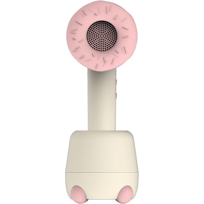 Бездротовий фен для немовлят, міні-фен для дітей, акумуляторний дитячий фен для чутливої шкіри з 3 швидкостями, підходить для 0-3 роки (Рожевий) Donut Рожевий