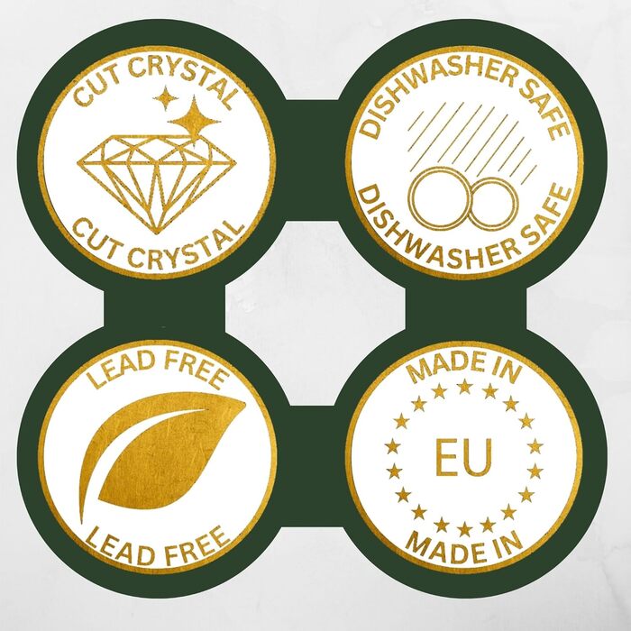 Набір склянок для віскі Wicklow 2 шт. 310 мл - кришталь без свинцю, важке дно, ручна обробка, подарункова коробка