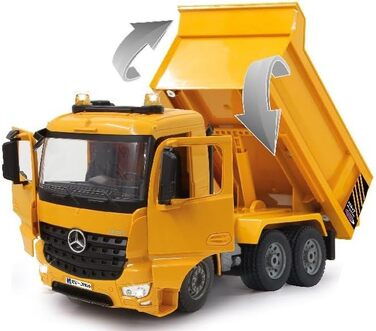 Екскаватор-самоскид JAMARA Mercedes-Benz Arocs 2.4 GHz з дистанційним керуванням, звук двигуна, світлодіоди, повний привід