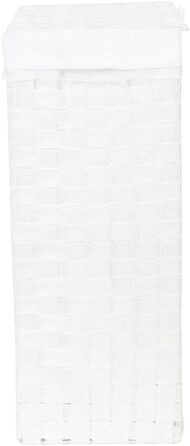 Кошик для білизни RAN6891 Stan з кришкою, ручками, плетіння з металевим каркасом, знімний вкладиш з льону, 30 x 30 x 50 см, Коричневий