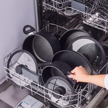 Набір посуду Karaca Nebula 7 предметів з кераміки з антипригарним покриттям SwissCrystal (без PFAS)