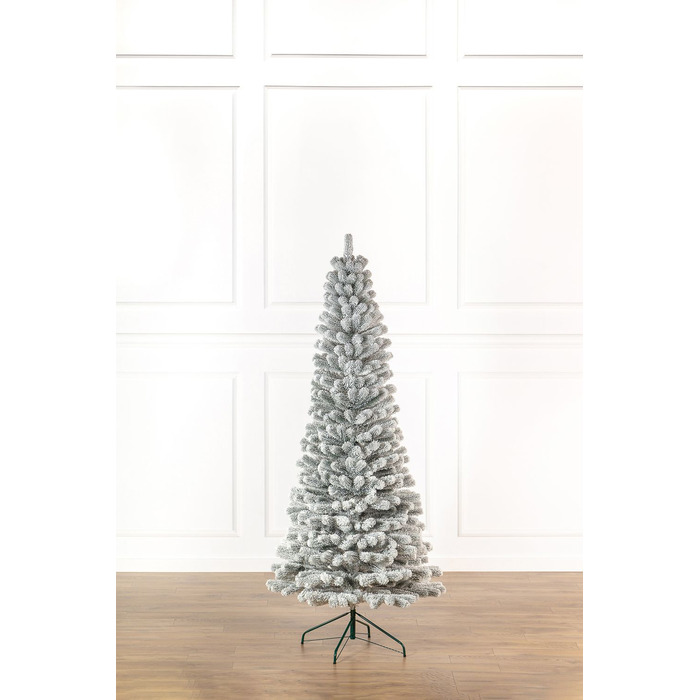 Ялинка лита 'Президентська' конусна ЗАСНІЖЕНА 2,10м