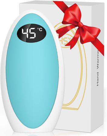 Портативний нагрівач рук Powerbank 5200mAh USB, електричний нагрівач для рук, для кемпінгу, катання на лижах, подарунок (блакитний)