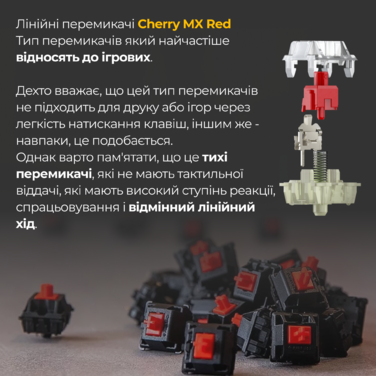 Механічна клавіатура Ducky One 3 TKL Cherry MX Red Matcha Cream UA