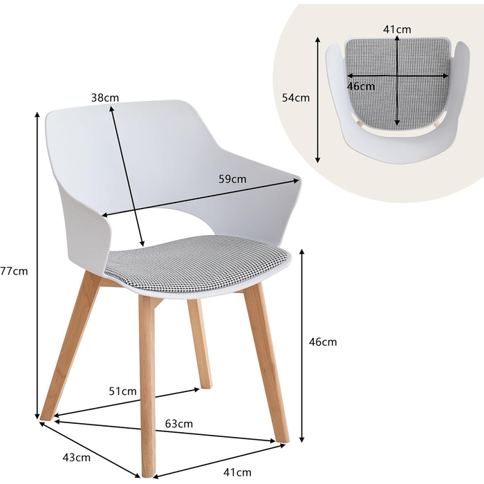Набір з 4 кухонних стільців GrandCA HOME з масивних дерев'яних ніжок, м'яке сидіння, зелений колір