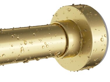 Штанга для душу, золота, 86-167 см, нержавіюча сталь, регульована, з пружинним натягом, антиковзаюча, без свердління, для ванної кімнати, гірлянда, вікно, золото 34'-66”