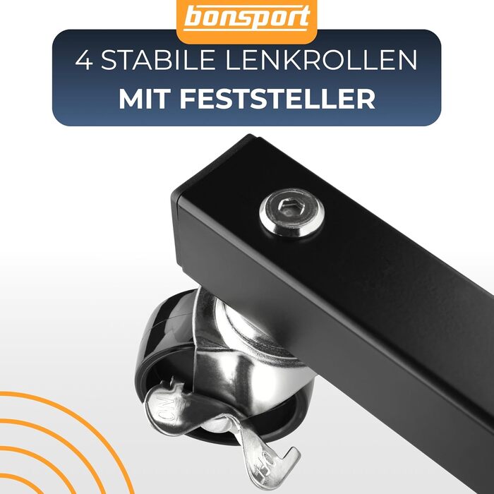 Стійка для шин Bonsport, до 225 мм, на колесах - органайзер для 8 шин з маркерами, вантажопідйомність 100 кг