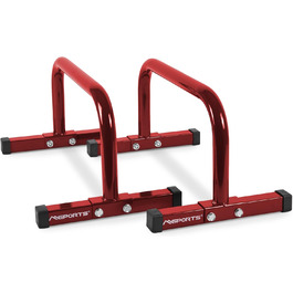 Паралелі для фітнесу низькі Mini Bars Pro 60x35x29 см, бруси для віджимань червоні