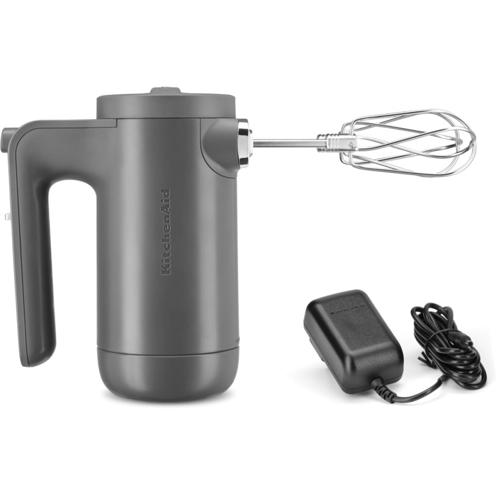KitchenAid 5KHMB732EDG: Бездротовий ручний міксер антрацитового кольору, 7 швидкостей