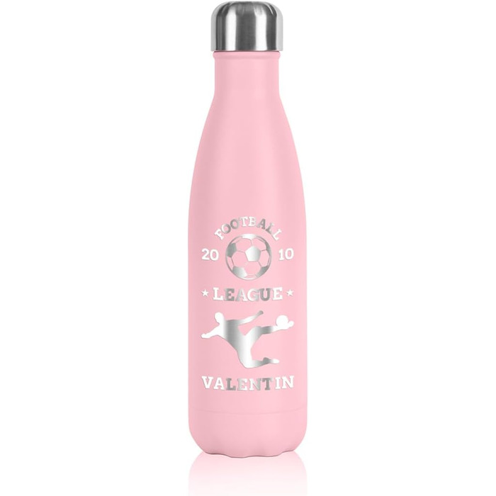 Спортивна пляшка для води з нержавіючої сталі Polar Effect 500 мл з гравіюванням - Ізольована пляшка для води - для спорту та активного відпочинку (рожева)