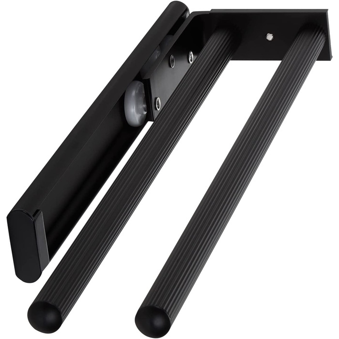 Тримач для рушників SOTECH TED з алюмінію, чорний матовий, 2-х секційний, телескопічний, 325-487 мм