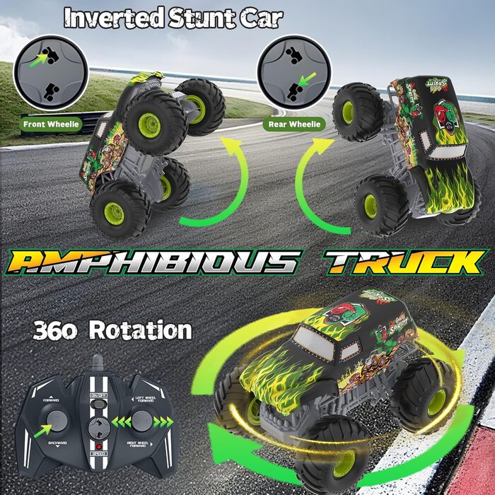 RC Автомобіль Feimuosi 1:18 позашляховик, 2.4GHz, 2 акумулятори, 20 км/год, світлодіоди, армійський зелений - іграшка для дітей та дорослих