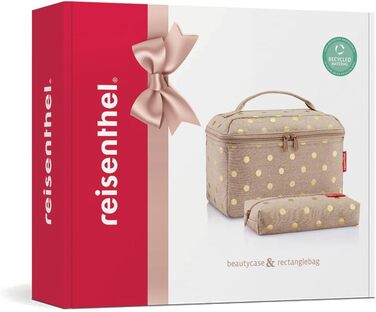 Набір Reisenthel Beautycase: косметичка та сумка-органайзер (Metallic Dots Coffee)