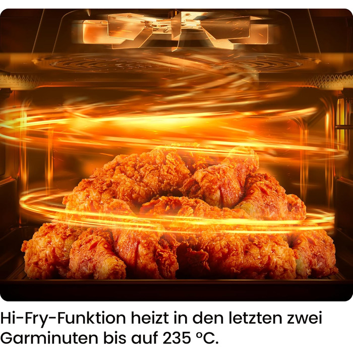 Фритюрниця без олії Chefman 5.7L з Hi-Fry технологією, сенсорне управління, антипригарне покриття, чорна