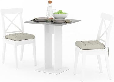 Стіл журнальний Vicco Repose, 65x65 см, бетонний, для вітальні/їдальні