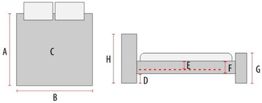 Ліжко BIRMA 90X200 чорне