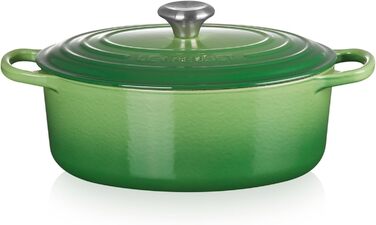 Le Creuset Signature Чавунний Бражун з кришкою, овальний, 29 см, 7.5 л, для всіх плит, включаючи індукцію, колір: Офенрот