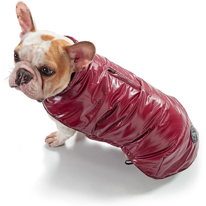 Пальто для собак HUNTER Tampere, зимове пальто, стьобане, водовідштовхувальне, ватяне, на флісовій підкладці, (45, червоне)