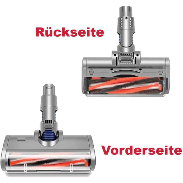 Торговий магазин Світлодіодна електрична турбощітка/насадка для підлоги/насадка для пилососа/м'який валик, сумісний із пилососом Dyson V6 DC45, DC58, DC59, DC61, DC62, DC74