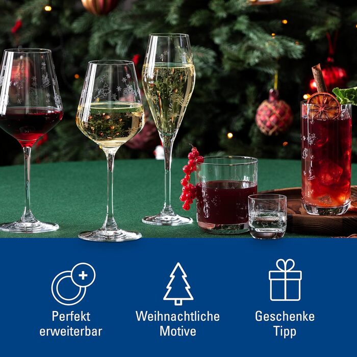 Набір келихів для шампанського та шампанського Villeroy & Boch Toy's Delight (2 шт.), кришталеве скло, для святкування, миється в посудомийній машині