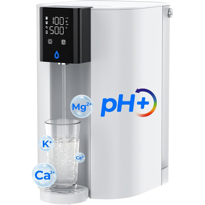 Система зворотного осмосу Waterdrop CoreRO для встановлення на стільницю, миттєвий нагрівач гарячої води, 5 температурних опцій, 6-ступенева фільтрація, 3:1 чиста вода/стоки, зменшує PFAS, без встановлення, WD-C1H, миттєво гаряча вода (температура кімнати