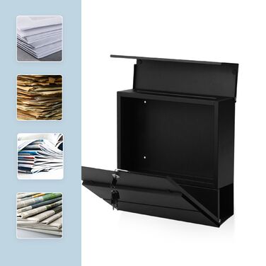 Скріпка Relaxdays з відсіком для газет