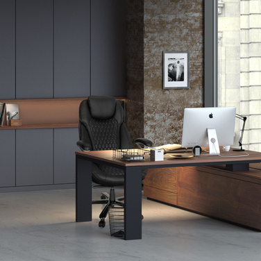 Крісло для керівника XXL PULLMANN I Leather Black HJH OFFICE