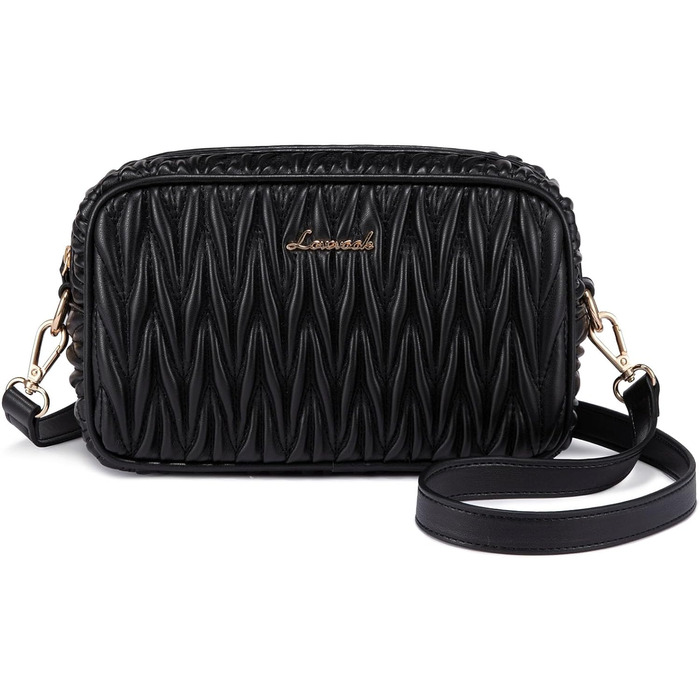 LOVEVOOK Сумка через плече жіноча, маленька сумочка кросбоді, чохол для телефону, сумка на плече, шкіра PU, чорна