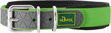 Нашийник для собак Hunter CONVENIENCE COMFORT, пластиковий, неопреновий, 40 з, яблучно-зелений, яблучно-зелений, 40 з