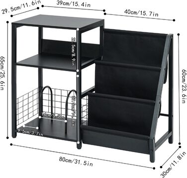 Стійка для програвача вінілу з 3-ярусним зберіганням для 200 альбомів, металевий каркас, CD та Record шафа, стійка для програвача та дерев'яна шафа для платівок для вітальні, кімнати відпочинку
