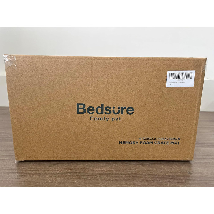 Ортопедична подушка для собак BEDSURE 648см, що миється, піна з ефектом пам'яті, килимок для собаки, L 104x74x9 см, темно-сірий