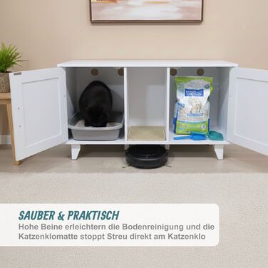 Relaxdays XXL комод для котячого туалету