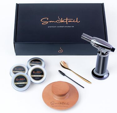 Набір для копчення коктейлів та бурбону – коктейльний дим-смакер – 1 шт.