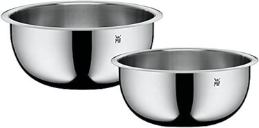 Набір кухонних мисок WMF Function Bowls, 2 шт., діаметр 22 та 24 см, Cromargan нержавіюча сталь, багатофункціональні (для замішування, салатів, подачі), складаються
