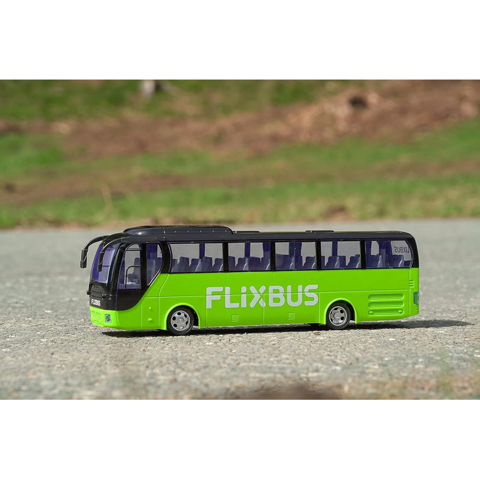 Автобус на радіокеруванні Carson FlixBus 2.4GHz, іграшка для дітей від 8 років, колірний, час роботи до 60 хв