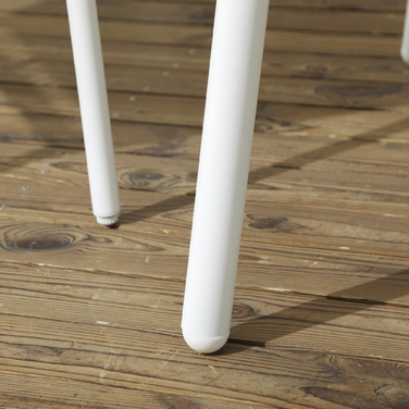 Набір садових меблів, 5 предметів, з імітацією ротангу, подушки для сидіння та спинки, міцний алюмінієвий каркас, колір: жовтий/білий/бежевий