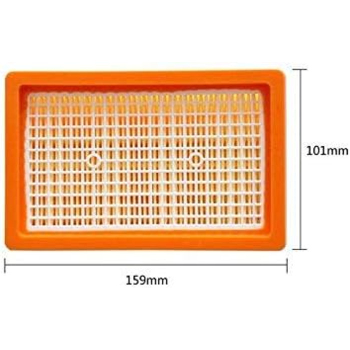 Плоский фільтр для KRCHER - замінює оригінальні фільтри типу 2.863-005.0 для MV 4 5 6 P Premium (WD6, WD 6 Premium, 2 фільтра) WD6, WD 6 Premium 2 фільтри, 1-10 шт.