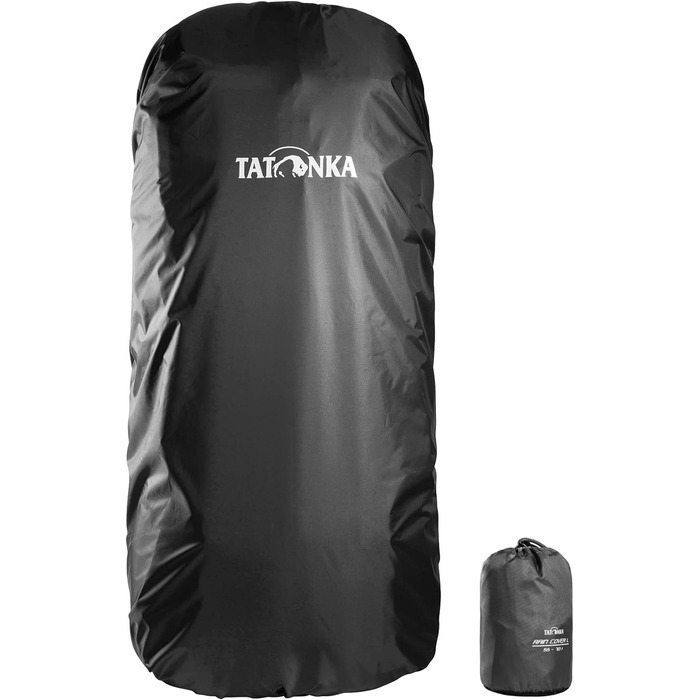 Рюкзак Rain Cover Tatonka Rain Cover 55-70 - Легкий, водонепроникний дощовик для трекінгових рюкзаків, туристичних рюкзаків і т.д. об'ємом від 55 до 70 літрів - Включає сумку для зберігання 55 - 70 л Чорний