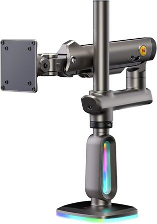 Кріплення для монітора NB Ergonomic RGB, 32-60 дюймів, плоске/вигнуте, важке, для моніторів 49-57 дюймів, 20 кг, VESA 75/100 мм (чорне)