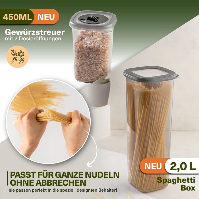 Набори контейнерів для зберігання продуктів з кришкою, 42 шт. BPA-Free, для круп, борошна, цукру. Органайзери для кухні, герметичні контейнери для харчових продуктів