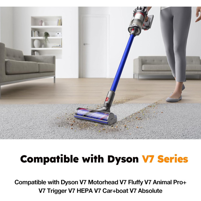 Змінна батарея 6000 мАг для пилососа Dyson V7 SV11 Animal/Motorhead/Trigger/Fluffy/Mattres.