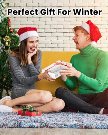 Електричний грієчка для рук Miaton 6000mAh - перезаряджуваний кишеньковий обігрівач для кемпінгу, подарунок для чоловіків, жінок, дітей